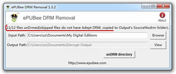 ePUBee DRM Removal