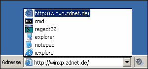 Programm- und Webseitenaufruf von der Taskleiste