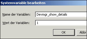 Detailinformationen im Gerätemanager aktivieren