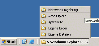 Windows XP: Verhalten der Taskleisten-Gruppierung